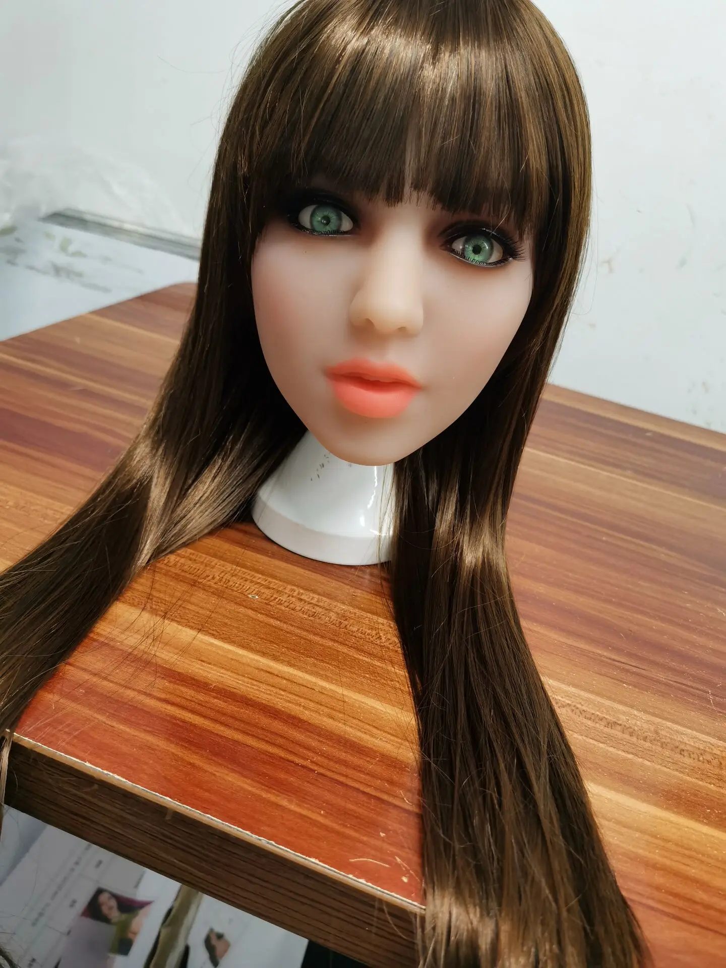 #167 кукла для орального секса голова с m16 коннектором больших размеров куклы любви