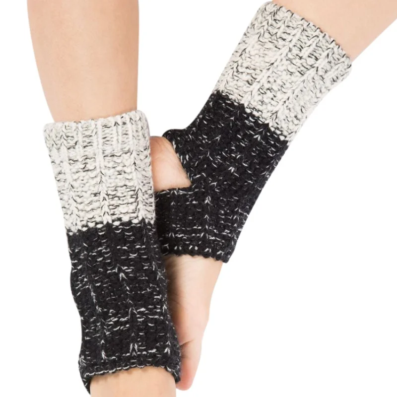 

Leg Warmers Latin Dance Yoga Leg Sets Women Patchwork Thermal Acrylic Knitted Boot Cuffs Socks Cover