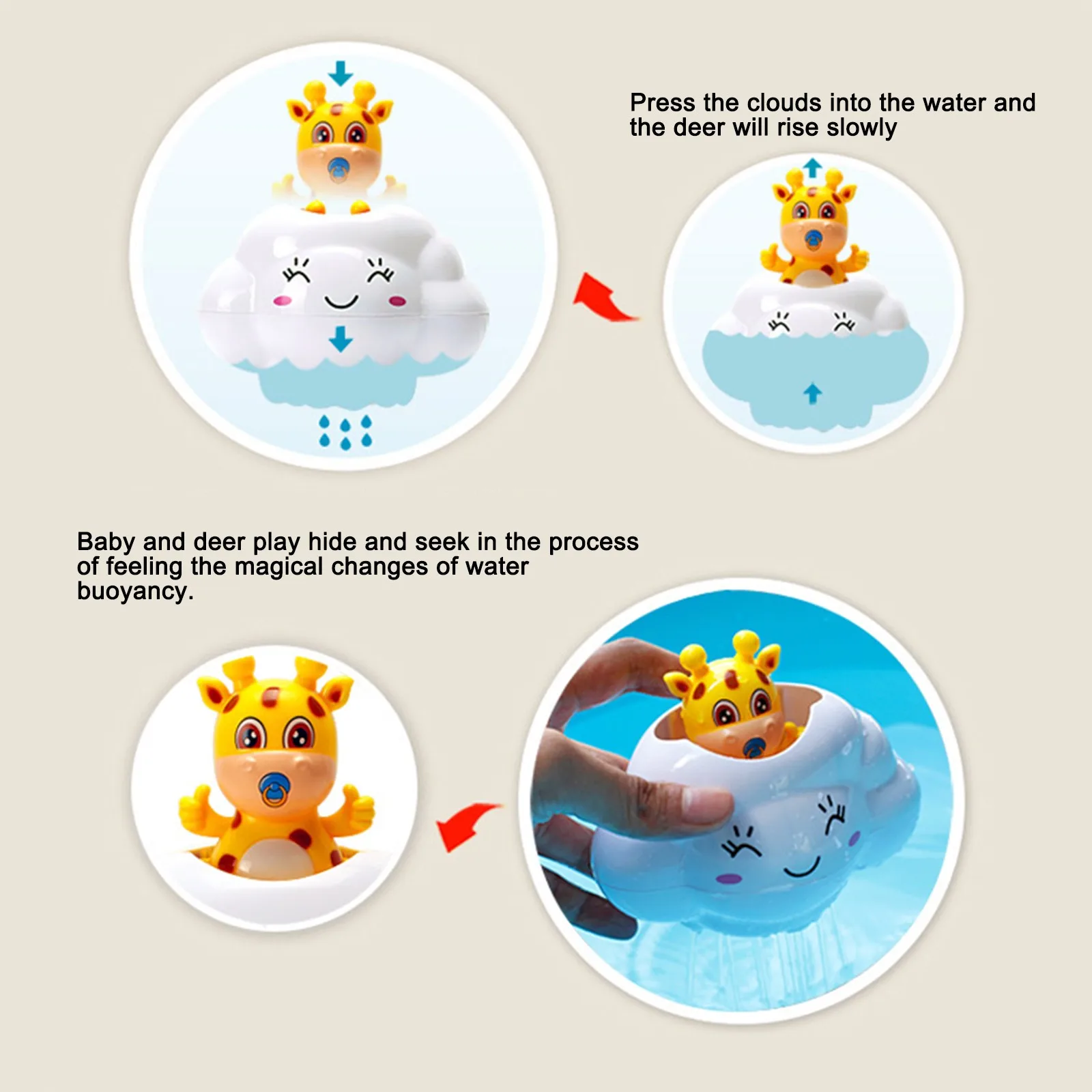 

LONSANT summer baby boy girl pinch called bath toy play water cute small animal soft glue children's bath pool water spray toys