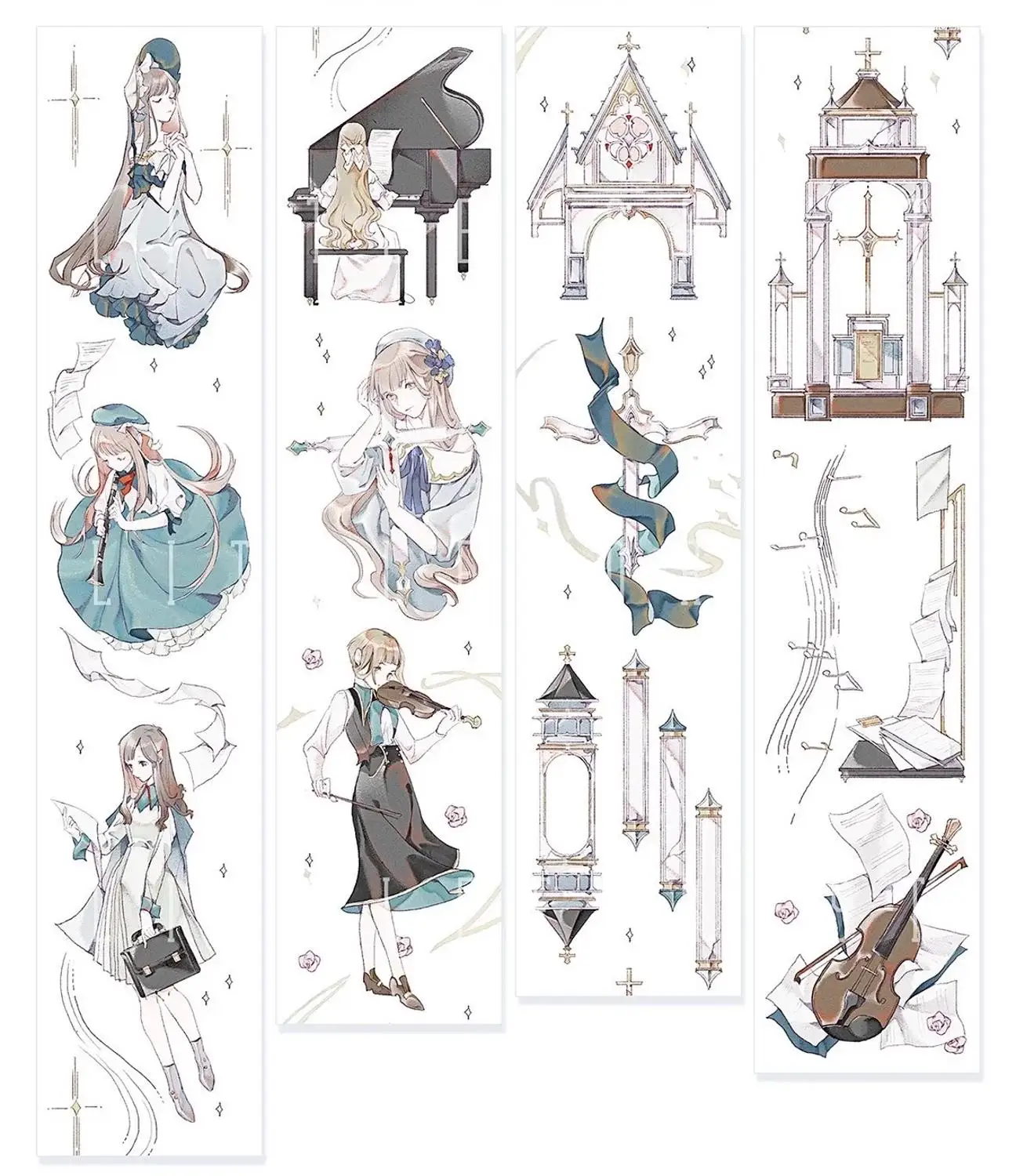 

Big Size Pray Girl Washi Tapes Bullet Journal Masking Tape Adhesive Tape DIY Scrapbooking Washi Stickers