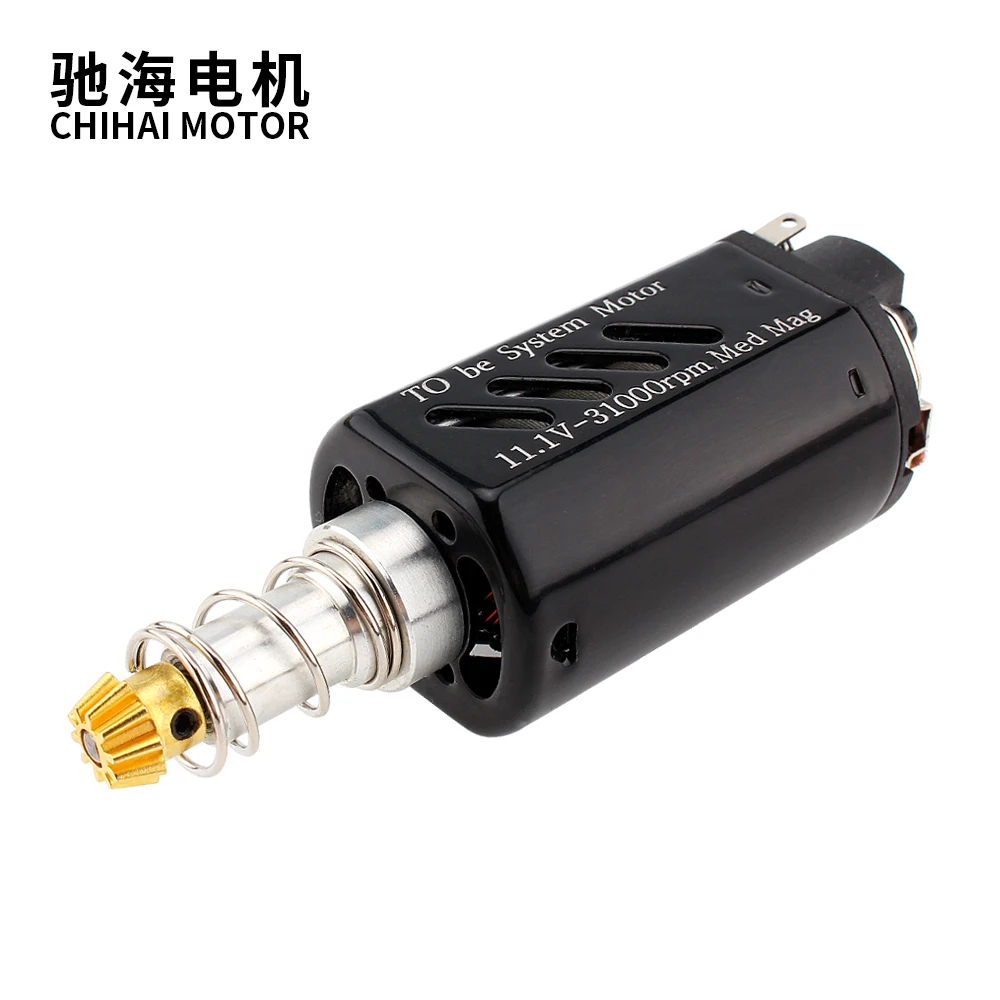 Двигатель chihai CHF-480VA-7019T, длинный вал, 31000 об/мин, скрепленный Nd-Fe-B высокоскоростной двигатель постоянного тока для водяного игрушка в виде бомбы M4AI jinming8 SCAR v2