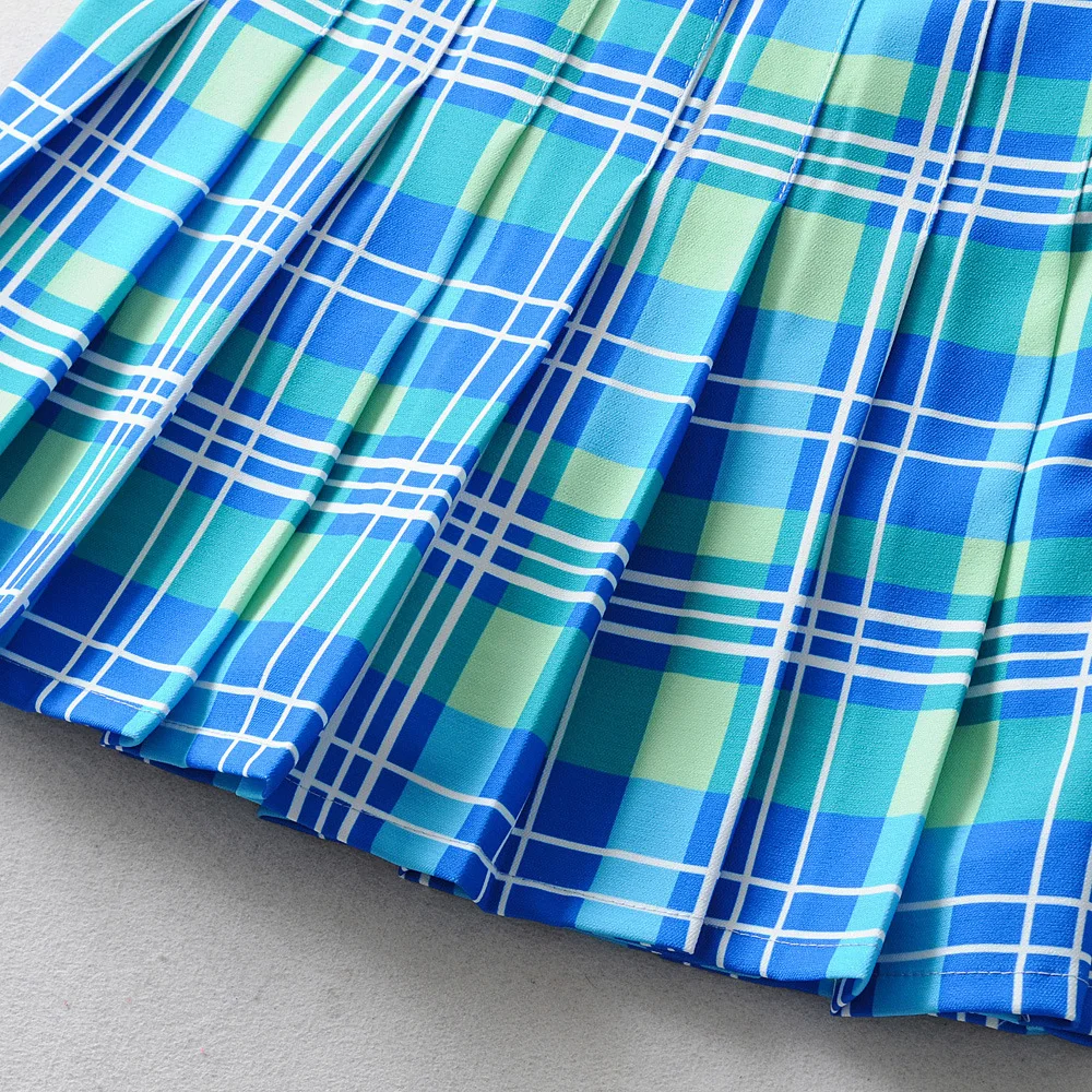 

plaid skirt tennis skirt A-line skirts Women Pleat Skirt Harajuku Preppy Style School Uniforms