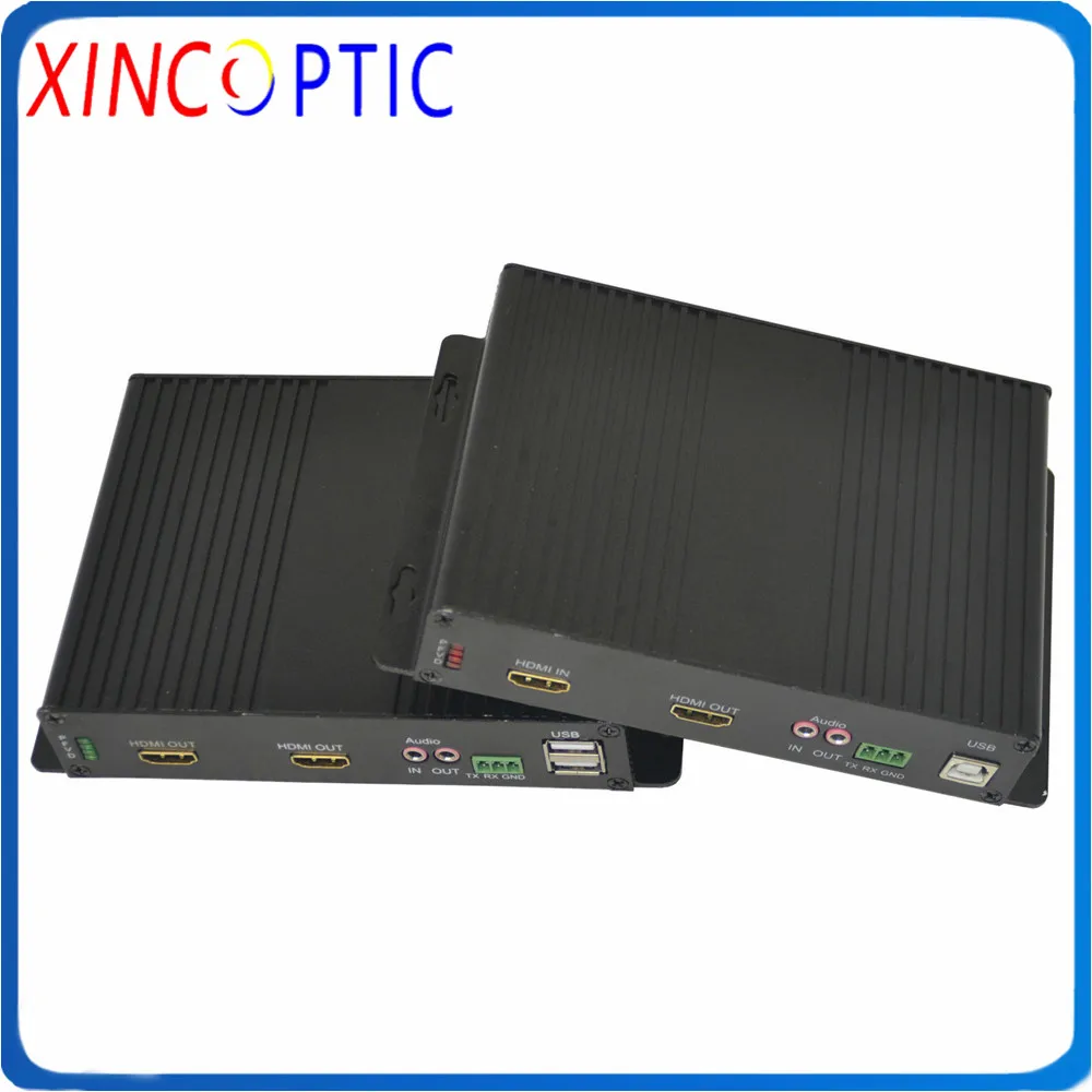 1Ch HDMI с Loopout + 1 0 USB мышь и клавиатура SM SX 3G 20 км LC SFP 4K KVM волоконно-оптический