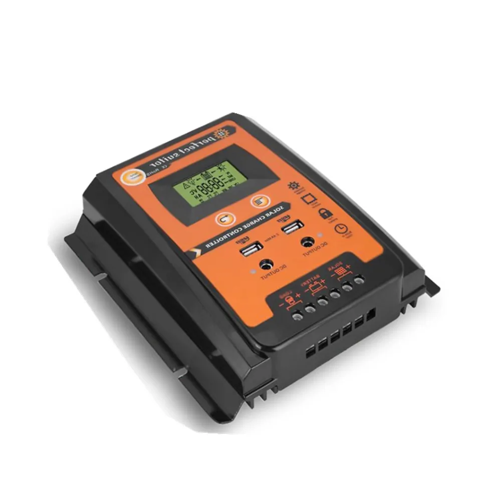 ШИМ 30 А 12 В 24 постоянного тока регулятор заряда солнечной батареи Контроллер с