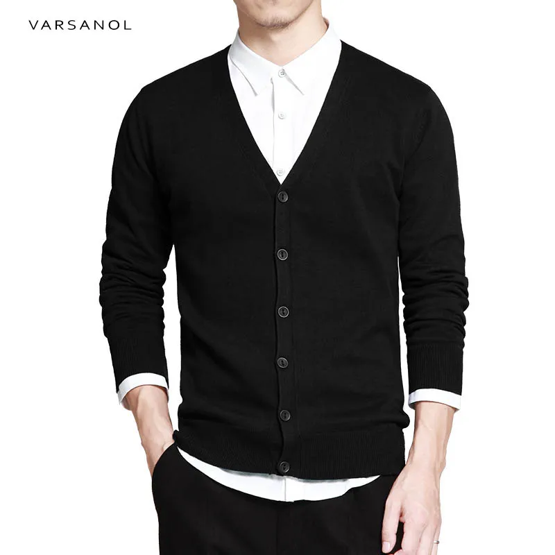 Мужской трикотажный кардиган с V образным вырезом|cardigan male|brand men sweaterfashion sweater |