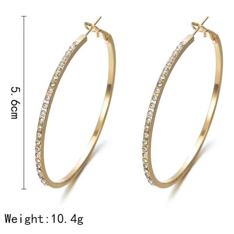 Большие маленькие круглые серьги-кольца для женщин женские модные брендовые