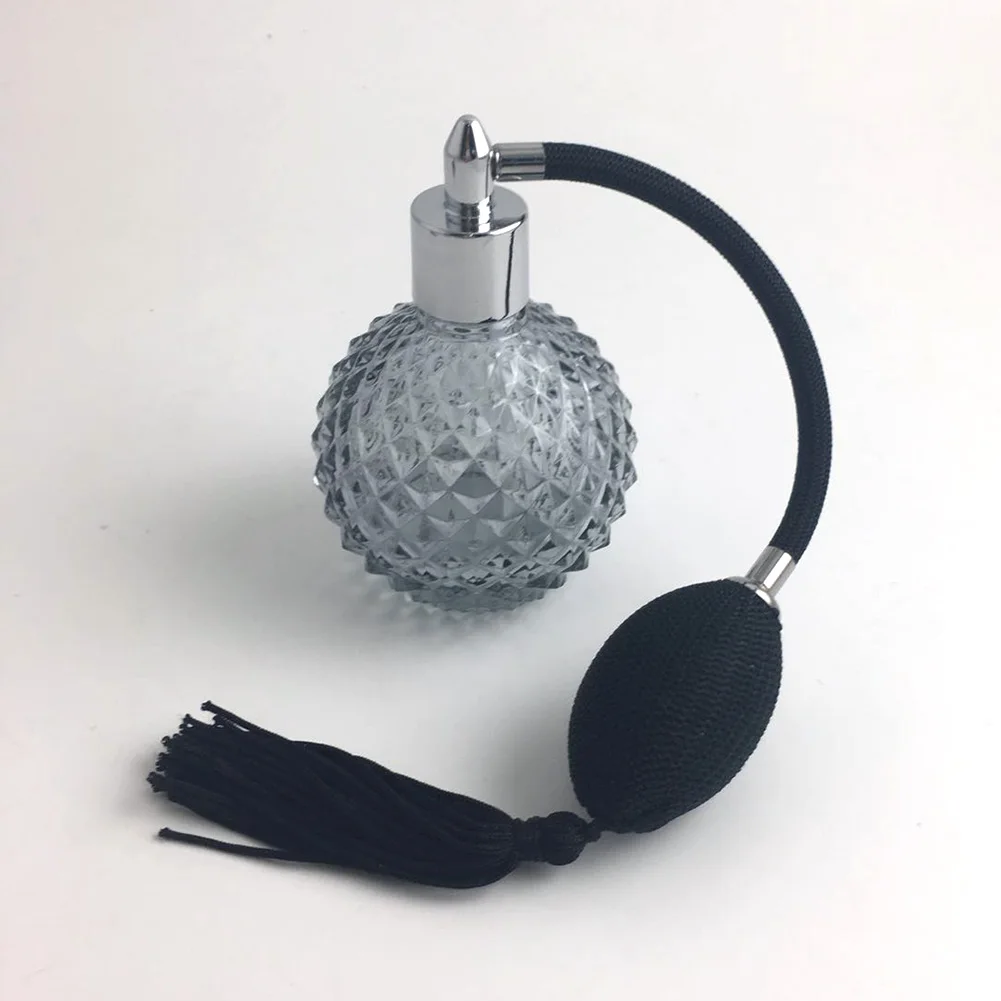 

Newly 100ml Clear Crystal Perfume Bottle Long Spray Tassels Atomizer Pump Refillable Glass Bottles CLA88