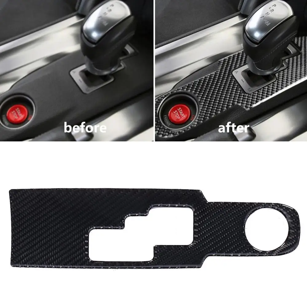 4 шт./компл. переключения Панель отделкой из углеродного волокна декор интерьера