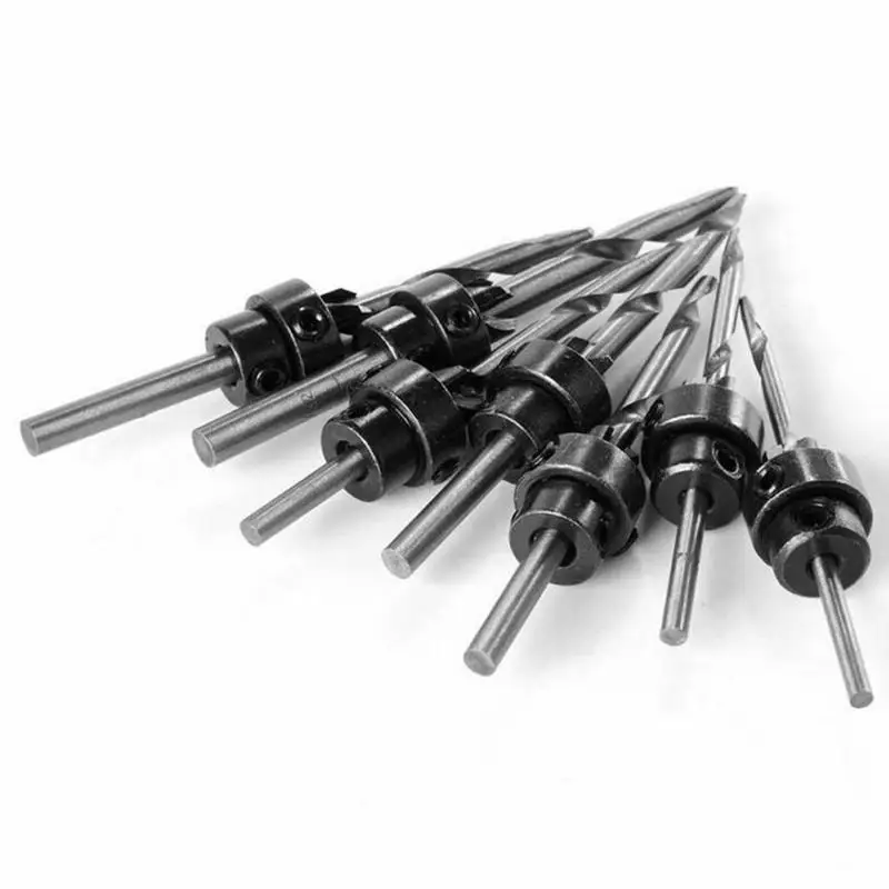 7 шт./компл. коническая Зенковка сверло для столярных работ древесные сверла