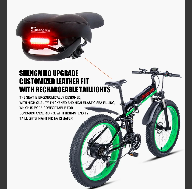 E bike1000W электрический ATV Снегоход горный велосипед электрический велосипед алюминиевый складной электрический велосипед