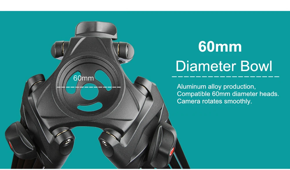 Viltrox VX-18M 1,8 м Профессиональный сверхпрочный стабильный алюминиевый нескользящий видео штатив+ жидкая панорамная головка+ сумка для камеры DV