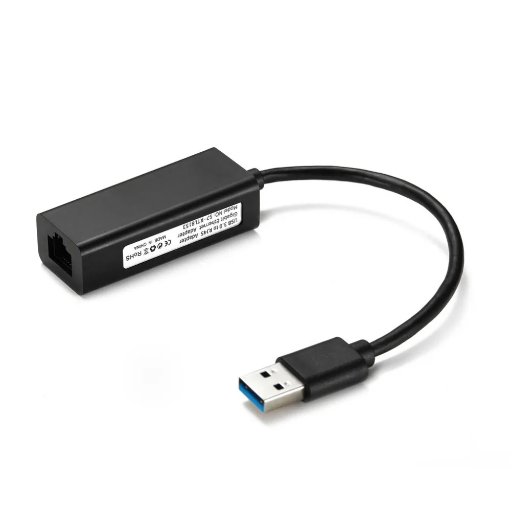 USB 3,0 к RJ45 10/100/1000 Мбит/с Gigabit высокой Скорость RJ45 Ethernet LAN сетевой адаптер Чипсет черного цвета для nintendo переключатель