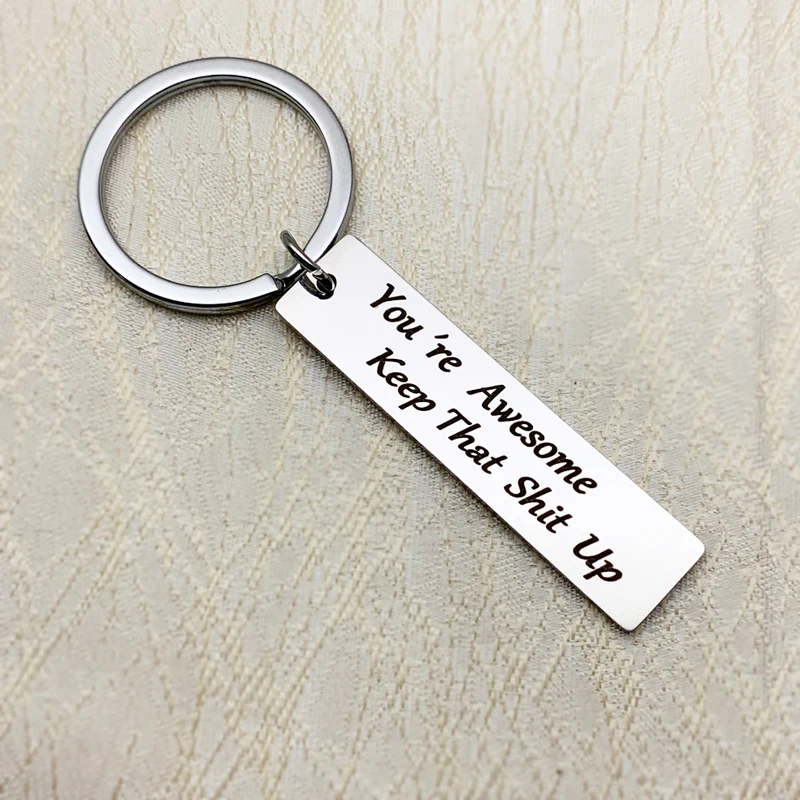 Забавный вдохновляющий брелок подарок для женщин мужа жены друга лучшего на день