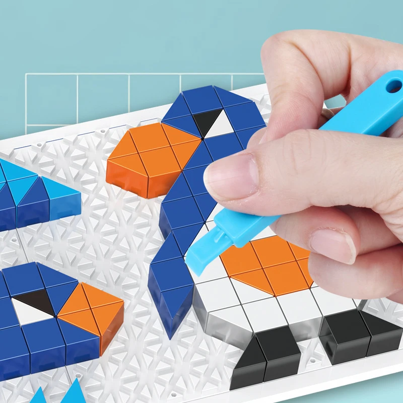 Детские развивающие Пазлы DIY игрушки Кубики Монтессори мышление интеллект