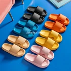 Сандалии на платформе для мужчин и женщин, летние пляжные Нескользящие Шлепанцы из ЭВА, мягкая подошва, для отдыха, для ванной комнаты, 2022