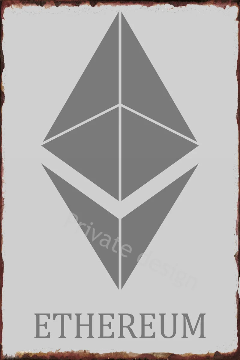 

Символ эфириума, декор комнаты, Ретро винтажный металлический знак, жестяные таблички, Настенный декор, постер для художественного клуба, м...