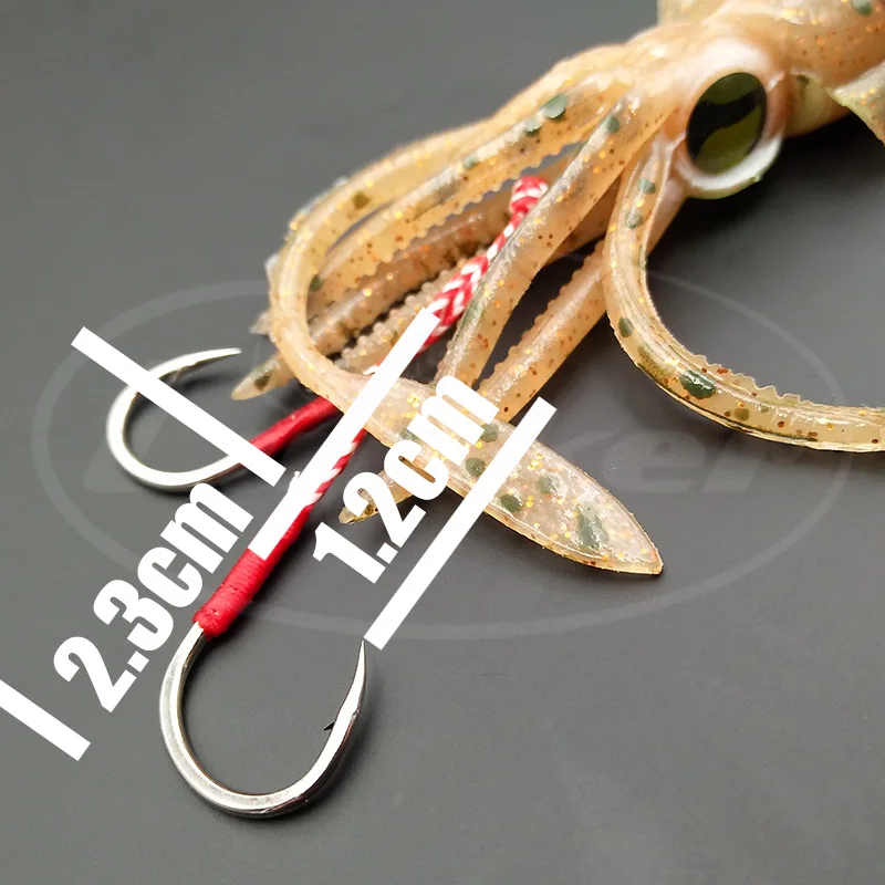 Lunker мягкий Кальмар Осьминог calamar 45 г светящийся УФ воблер медленное отжимание