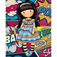 amtmbs hip hop cartoon girl painting by numbers drawing on canvas handpainted art portrait diy pictures by numbers home decor