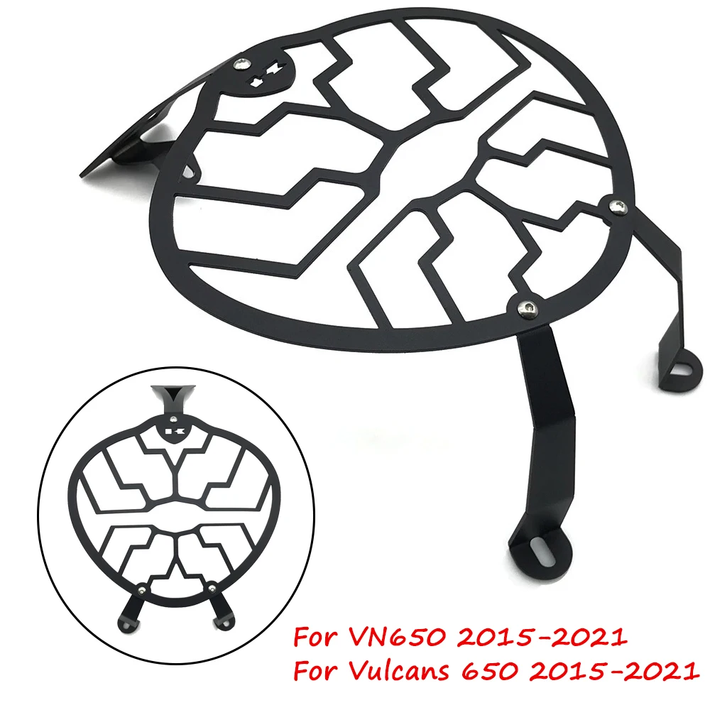 Защита для мотоциклетной фары защитная крышка линзы защита гриля Kawasaki Vulcan 650 VN650
