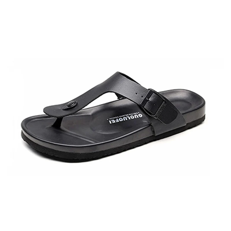 Мужские летние шлепанцы с нескользящей подошвой повседневные сандалии пляжная
