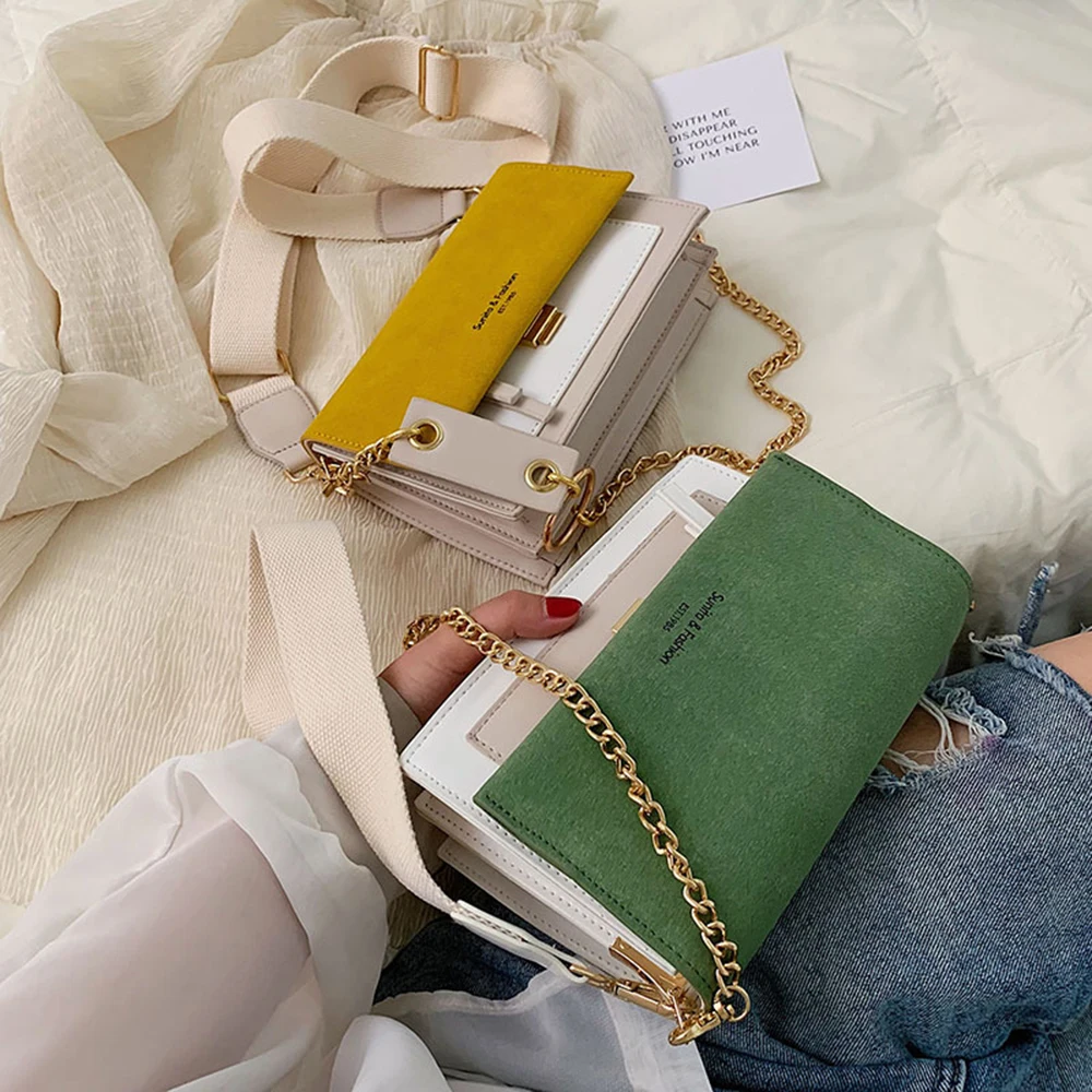 Женская сумка из замши цветные сумки через плечо для женщин 2019 сумка-мессенджер