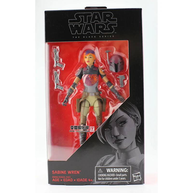 

6inch Hasbro Star Wars Black series OBI-WAN KENOBI SABINE WREN AT-AT DRIVER PRINESS anime actie & toy figure model toy for chil