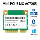Беспроводной двухдиапазонный 1200 Мбитс MC-AC7265 Mini PCI-E Wi-Fi-карта 2,4 ГГц 5 ГГц 802.11ac адаптер для ноутбука лучше 7260HMW
