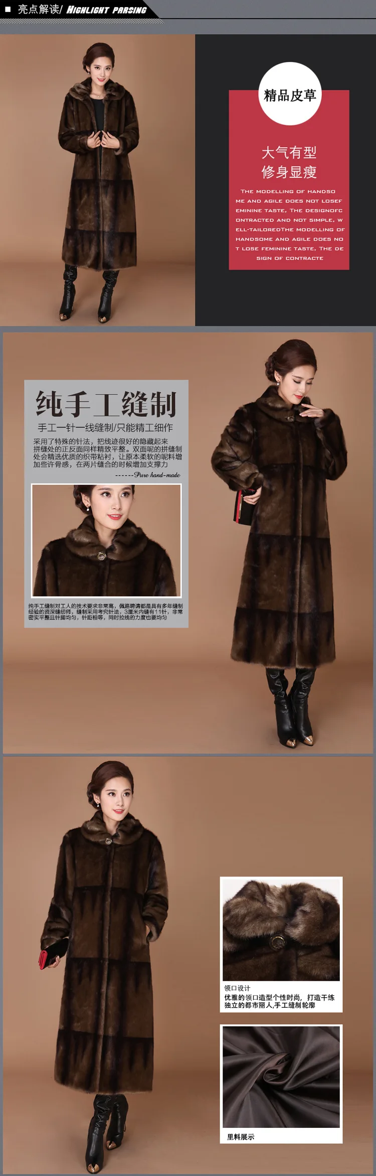 Mink Coats Women Real Genuine Mink Fur Coats For Women 2021 Winter Jackets Black Long Plus Size Real Mink Fur Women Clothes