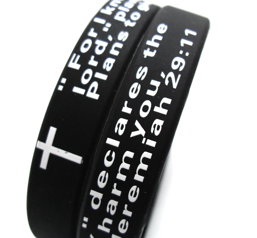 60 шт английская молитва лорда и силиконовые браслеты Молитва о душевном