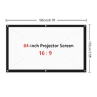 Экран для проектора из светоотражающей ткани, складной, 607284100150 дюймов, 16:9