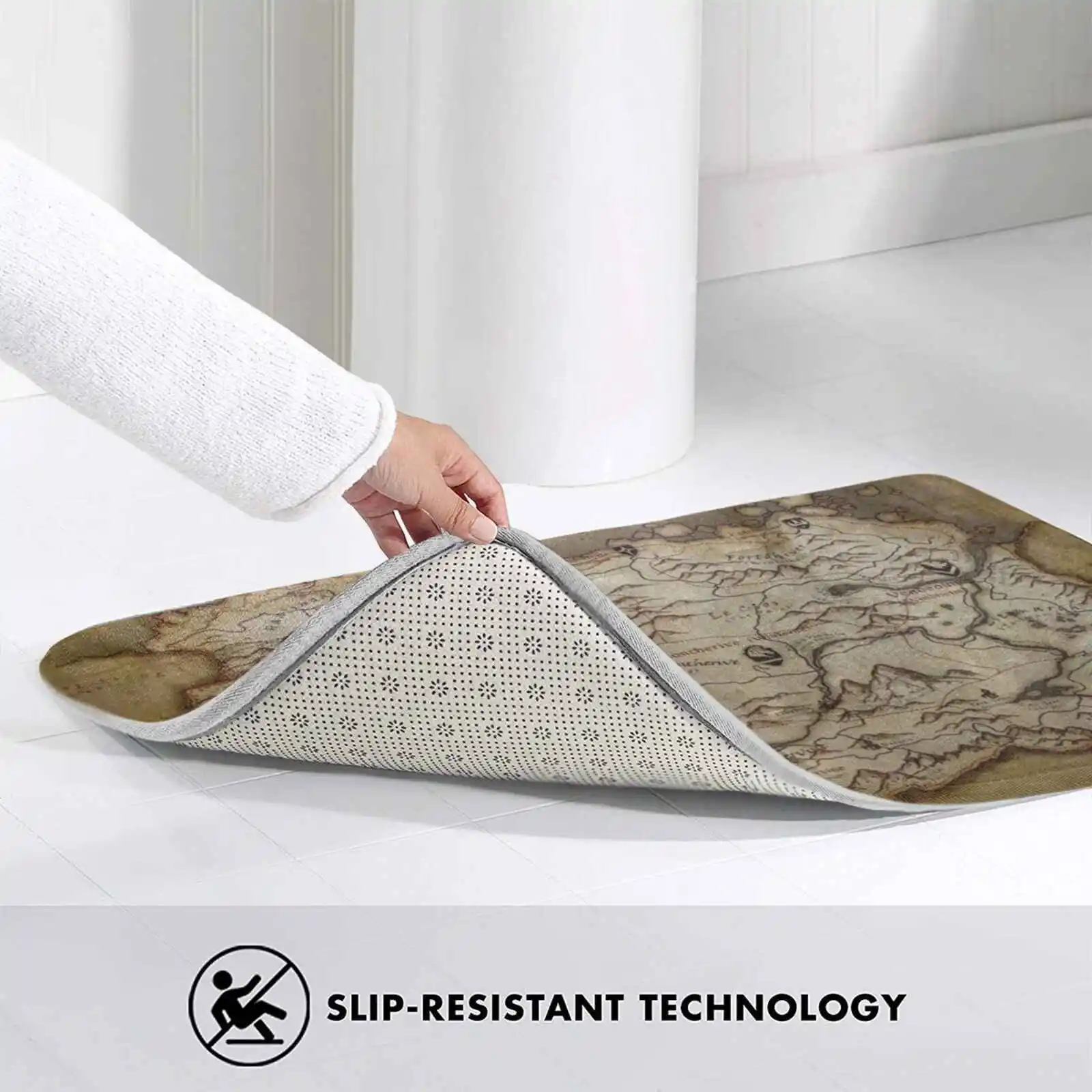 Удобный дверной коврик Skyrim с картой подушка Тамриэль Скайрим свитки для пожилых