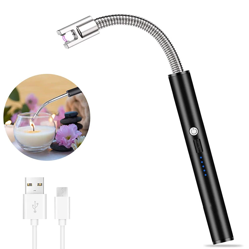USB зажигалка для свечей с длинной гибкой шеей перезаряжаемый аккумулятор