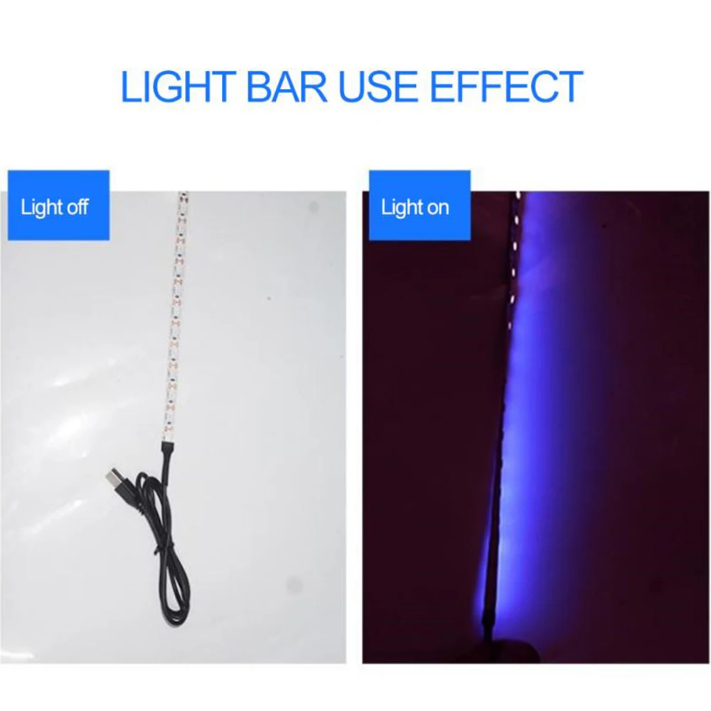 1 м УФ стерилизасветильник свет s светодиодная полосветильник лампа USB UV-C 5 в 3 Вт