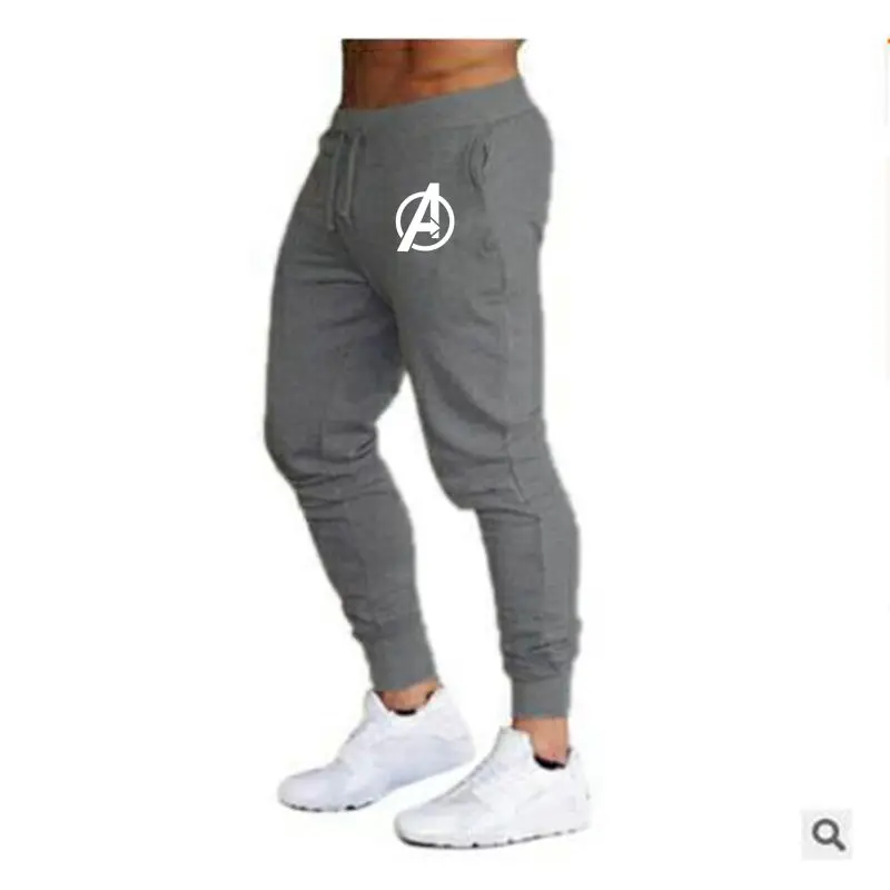 Мужские повседневные брюки для пробежек Фитнес Мужская спортивная одежда нижняя часть спортивного костюма обтягивающие спортивные брюки Черная беговая дорожка брюки