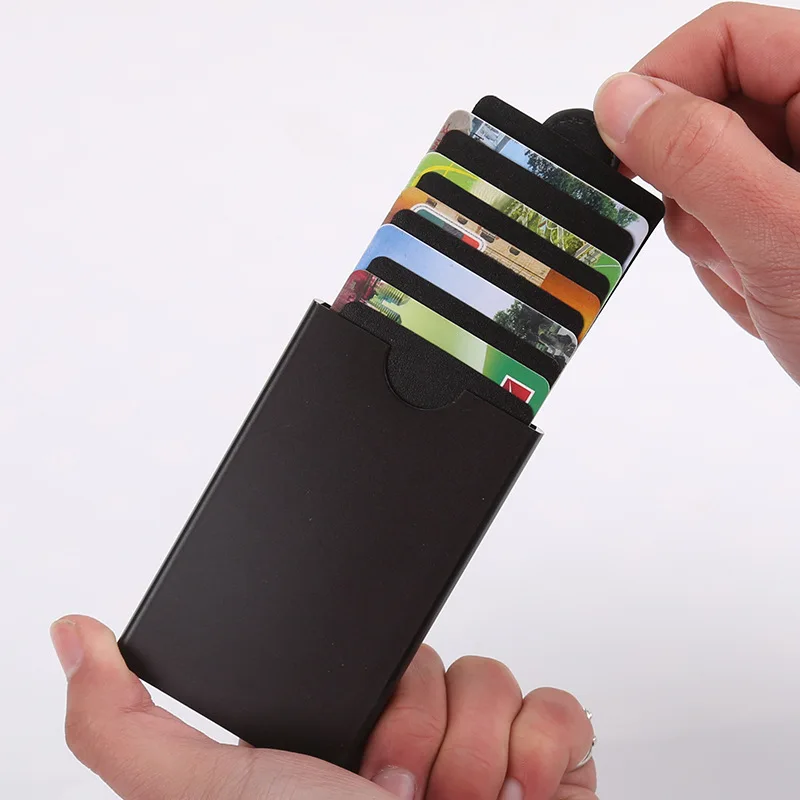Мужской алюминиевый кошелек 2020 с защитой от кражи держатель для кредитных карт