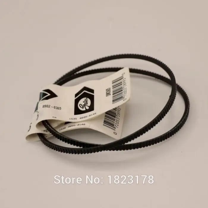 

2PCS/lot 5M365 drive belts Gates Polyflex Belt for Optimum D 180 machine Free shipping