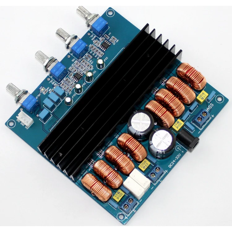 Плата цифрового усилителя мощности TDA7498 TL072 Class D 2 1 200 Вт + 100 24 В постоянного тока на