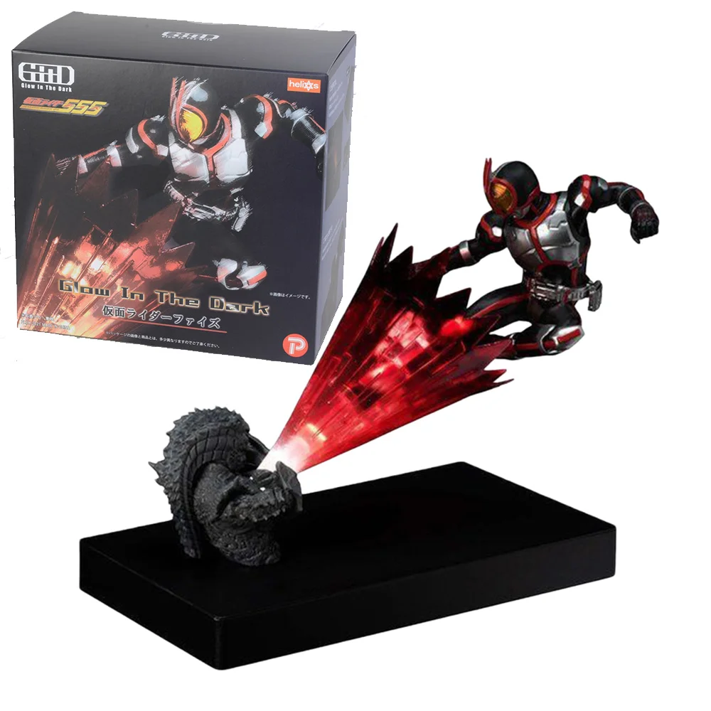 

Bandai душа ограниченное светится в темноте Rider Фаиз 555 малиновый Электрический DrillAssembling экшн Figureals Brinquedos модель