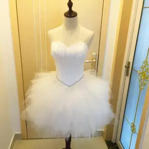 Bridesmaid Dress 2020 New Luxury Wedding Party Ball Gown Strapless Princess Bridesmaid Gown Robe Demoiselle D'honneur Robe Rose