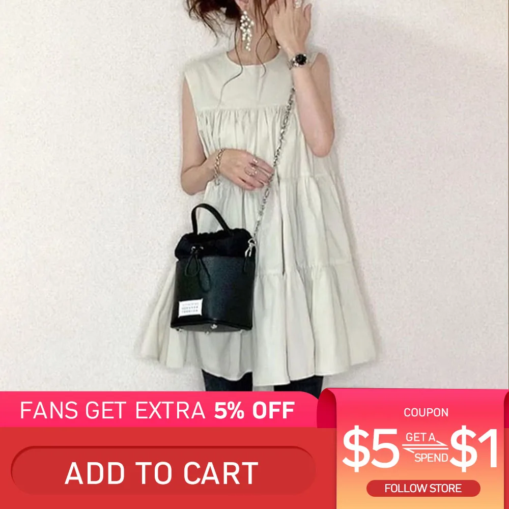 Женское платье с круглым вырезом свободное ТРАПЕЦИЕВИДНОЕ ПЛАТЬЕ на бретелях