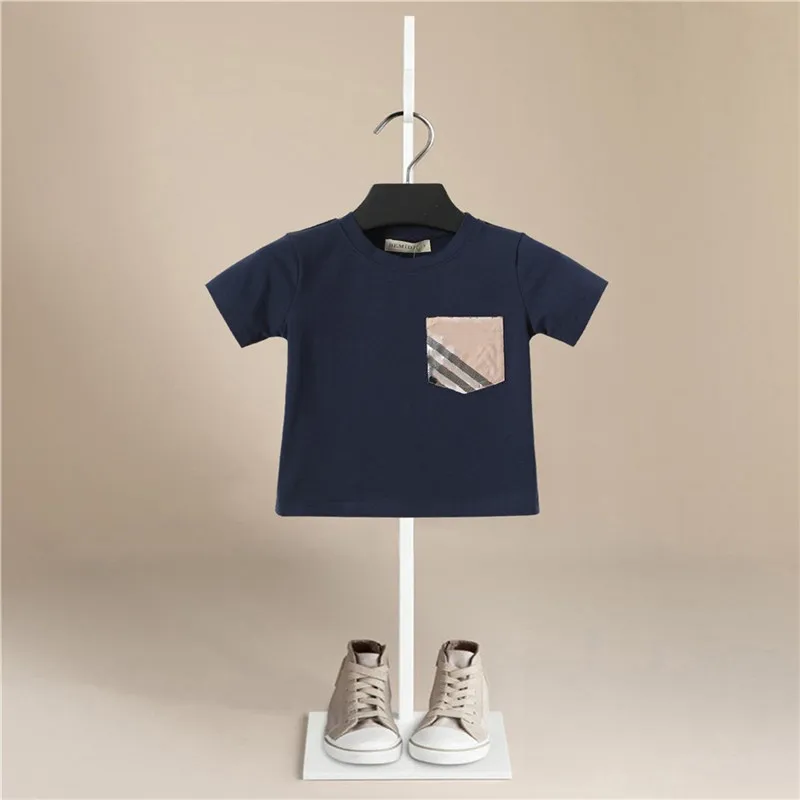 Новинка 2020 летняя футболка для мальчиков модная детская в полоску хлопковая с