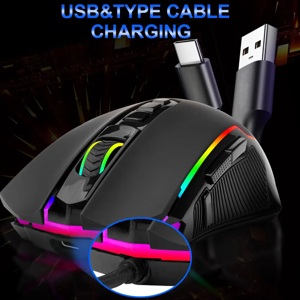 Беспроводная игровая мышь Redragon RANGER LITE 2 4 ГГц 8000 DPI | Компьютеры и офис