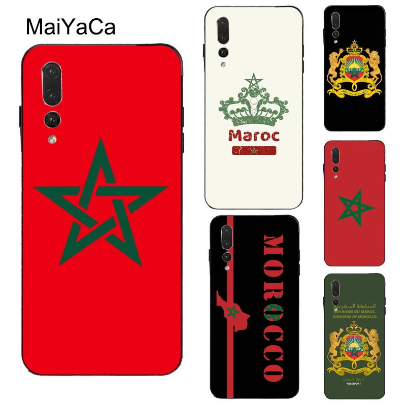 Чехол с флагом Марокко герб оружия для Huawei Honor 50 20 7A Pro 10i 8X 9X 9 10 Lite 7C 8A 8C 8S Y9 Y6 Y7 2019 Nova