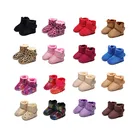 Теплые зимние ботинки для новорожденных, Нескользящие ботинки для мальчиков 0-18 месяцев