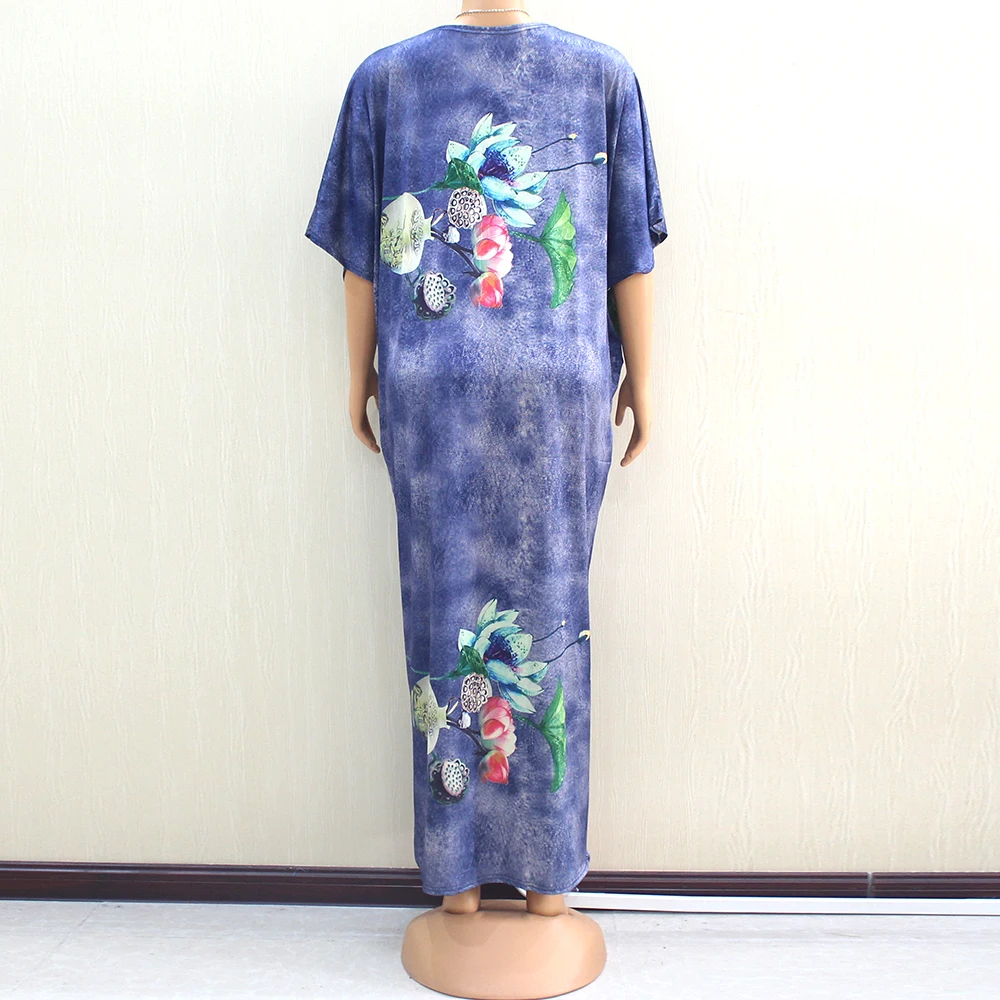 Женское платье с круглым вырезом и рукавом летучая мышь|Африканская одежда| |