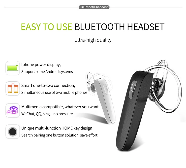 Миниатюрные беспроводные наушники-вкладыши Bluetooth гарнитура для телефона |