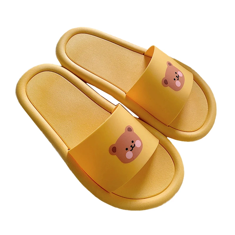 

Lovely cartoon girl heart INS tide cool slippers female summer lovers indoor bath slip home shoes male