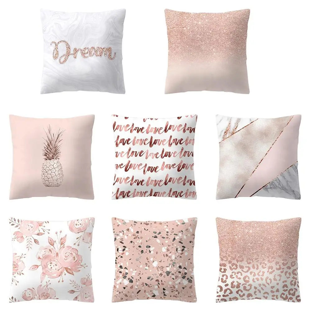 Блеск ананас любовь квадратная Подушка Чехол для подушки диван-кровать