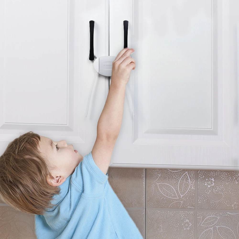 EUDEMON Baby Safety Cabinet Locks for Knobs Drawer Door Cabinet Cupboard Safety Locks Children Kids Safety Care Plastic Locks