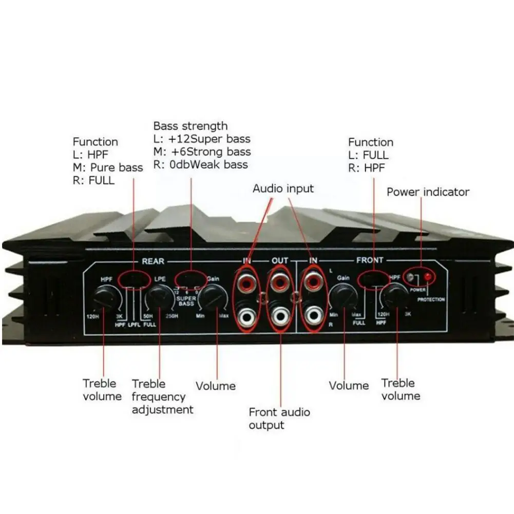 

Car amplifier sound audio power amplifier Car Audio Amplifier Home Power Subwoofer Digital Amplifier Amplifier Car For Car K1O9